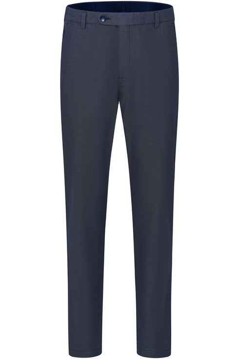 Cotton Stretch Pants - Navy